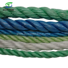 Colorful 3 Strand Twisted/Twist White PP/Polypropylene Splitfilm/Split Film Rope for Agriculture Packing